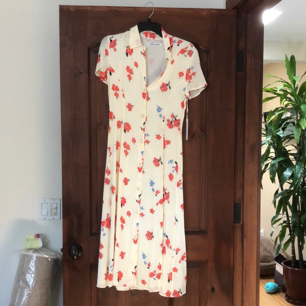 Reformation “shelia” dress.